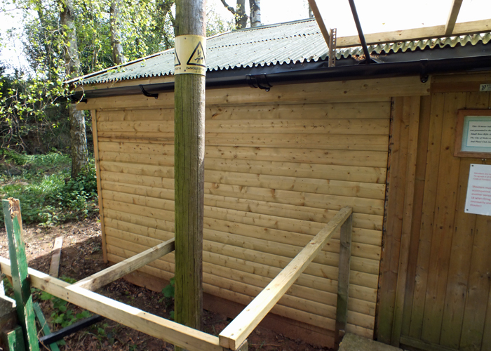 Photograph shows the Airgun Range Rearward Extension - the anteroom.