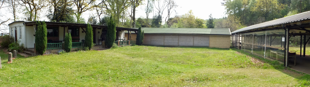 Photograph gives a panoramic view of The Chipperfield Ranges - featuring the newly extended Airgun Range in the centre.