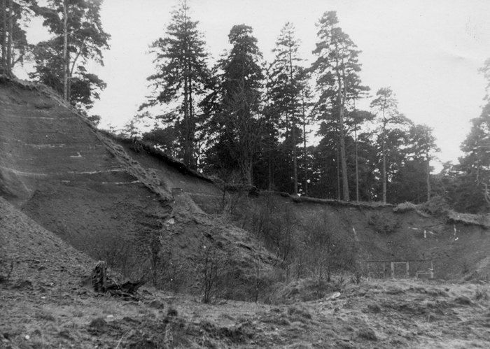 Photograph shows the relatively unkempt terrain of the Chipperfield Ranges, prior to its development.