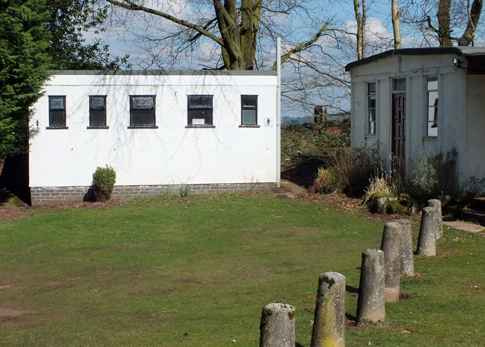 Photograph shows the toilet block situated next to the clubhouse.