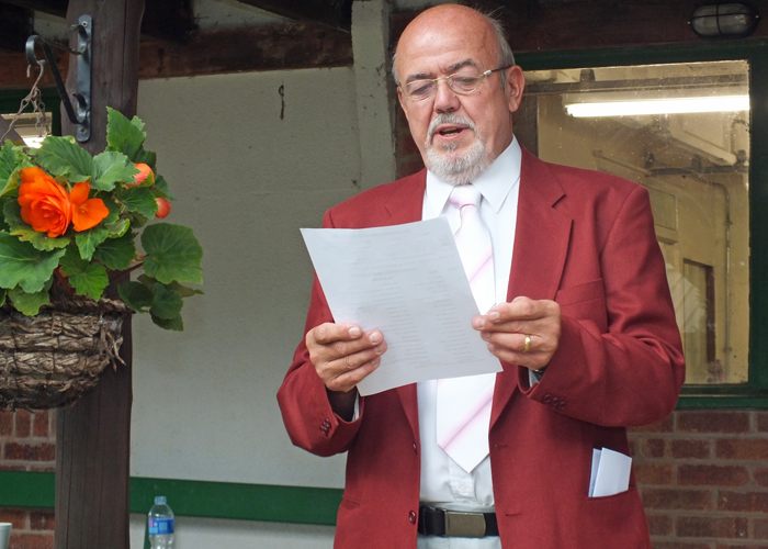 Photograph shows SSRA Vice-Chairman, Richard Tilstone, delivering his opening address prior to the awards presentations.