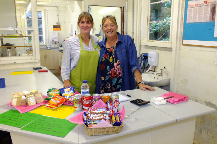 Photograph shows the wonderful Catering Staff who provided an excellent variety of food and drinks at the event.