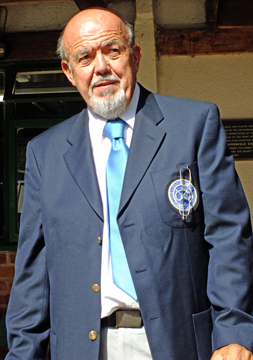 Photograph shows SSRA Chairman, Richard Tilstone, eagerly awaiting the start of the presentation ceremony.