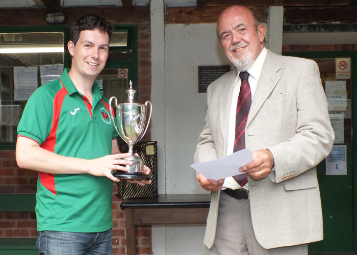 Photograph shows SSRA Chairman - Richard Tilstone (pictured right), presenting the Michelin Cup to Richard Hemingway (pictured left).