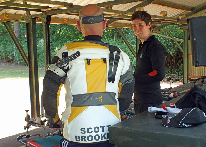 Photograph shows Gavin Scott-Brooker (pictured left) and Richard Hemingway (pictured right) awaiting the command from Craig Howell to commence the next detail.