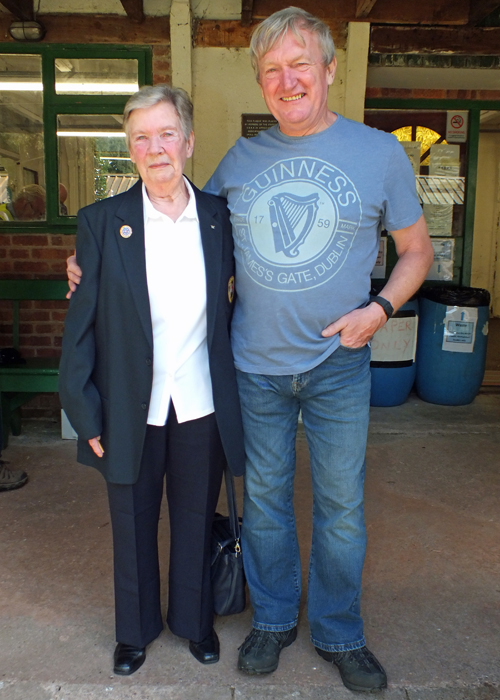 Photograph shows Margaret Bayley (pictured left) and Alan Boyles (pictured right).