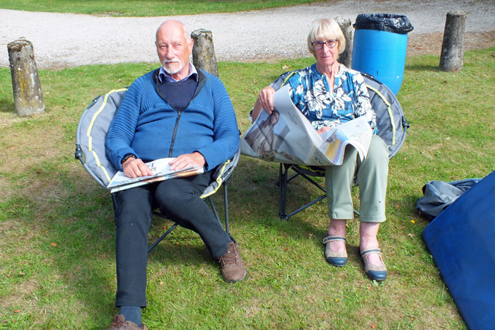 Photograph shows that it's not all about noisy rifles and mooching about on the floor - much better to have a relaxing read instead - who can blame them.