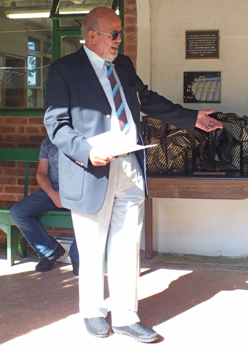 Photograph shows SSRA Chairman Richard Tilstone commencing the Awards Ceremony.