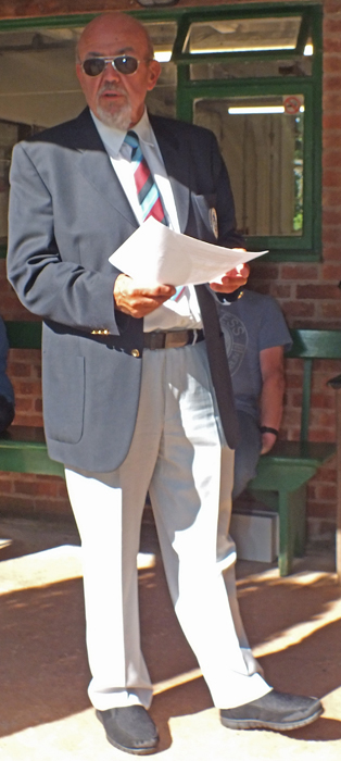 Photograph shows SSRA Chairman Richard Tilstone commencing the Awards Ceremony.