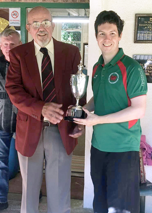 Photograph shows SSRA Chairman - Richard Tilstone (pictured left), presenting the Michelin Cup to Richard Hemingway (pictured right).